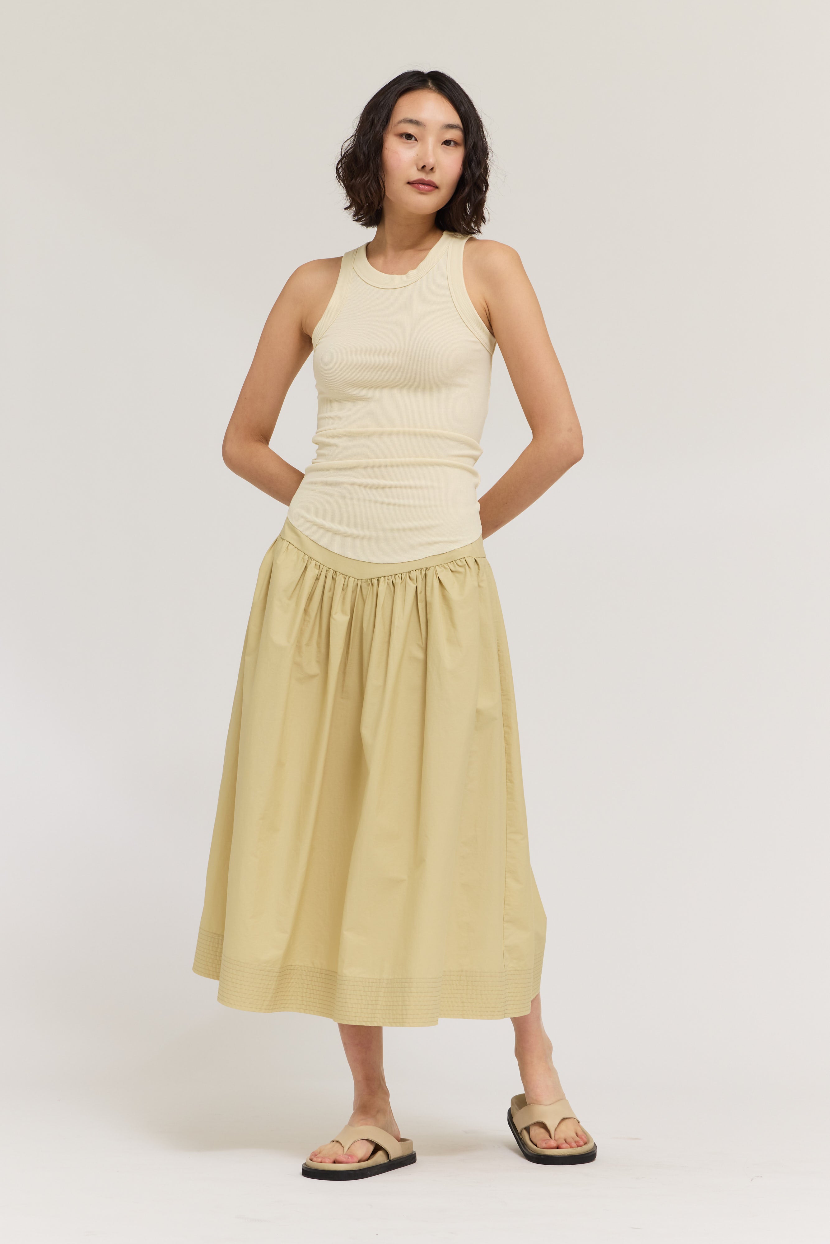 Daily Wear Easy Jersey Top in Butter