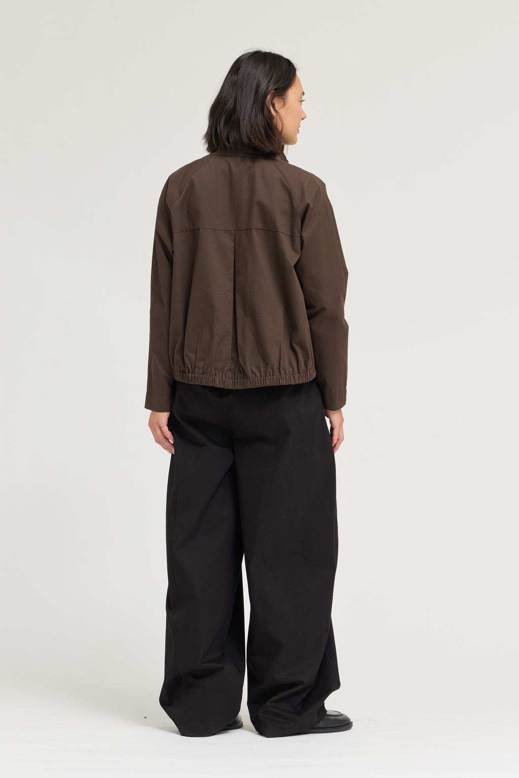 Barrel Leg Pants in Black