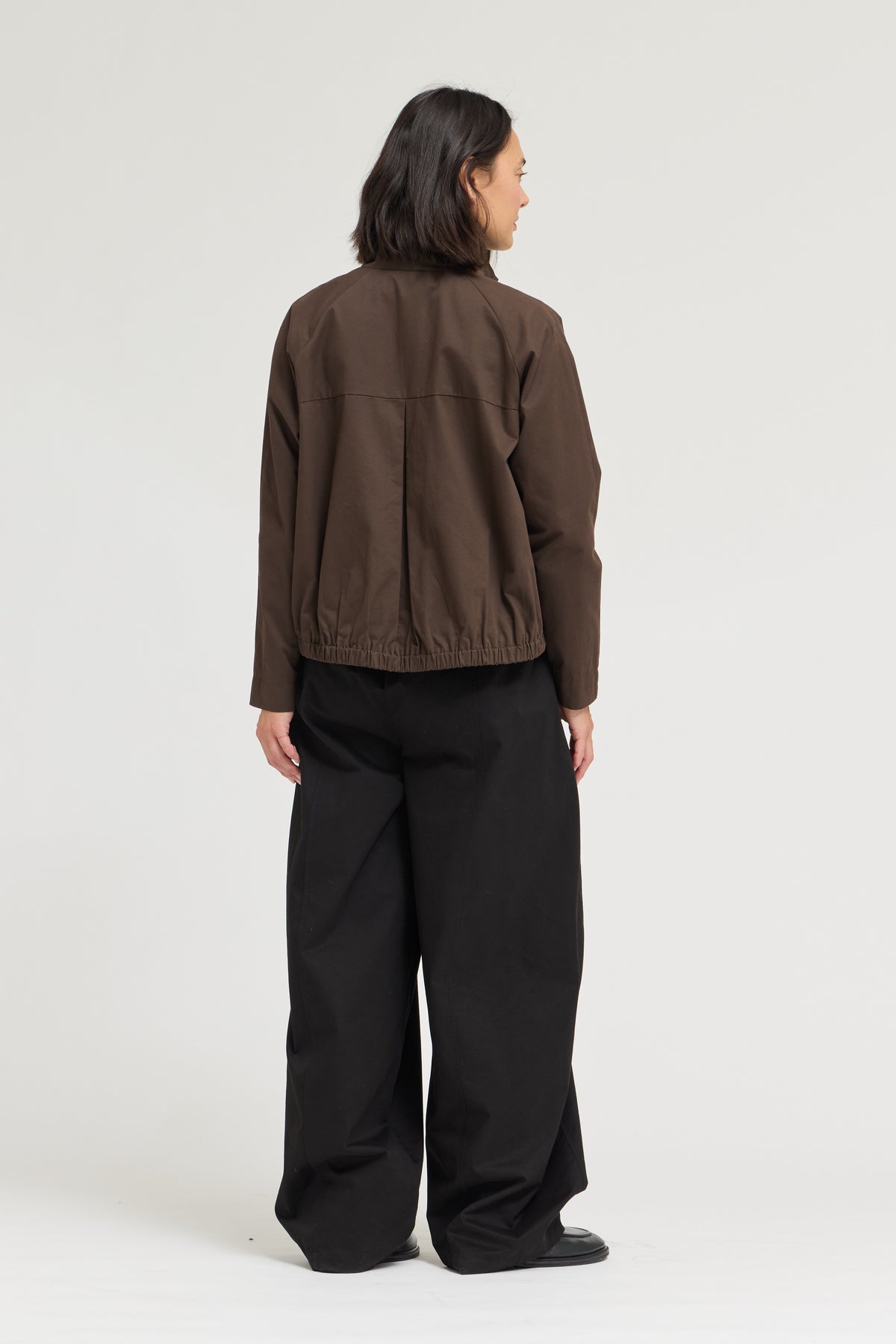 Barrel Leg Pants in Black