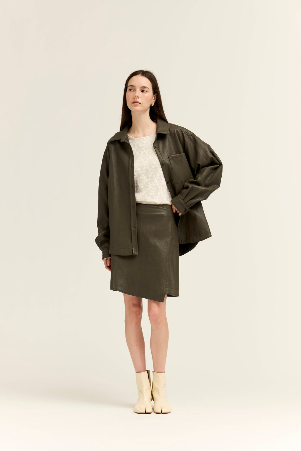 Vegan Leather Skirt