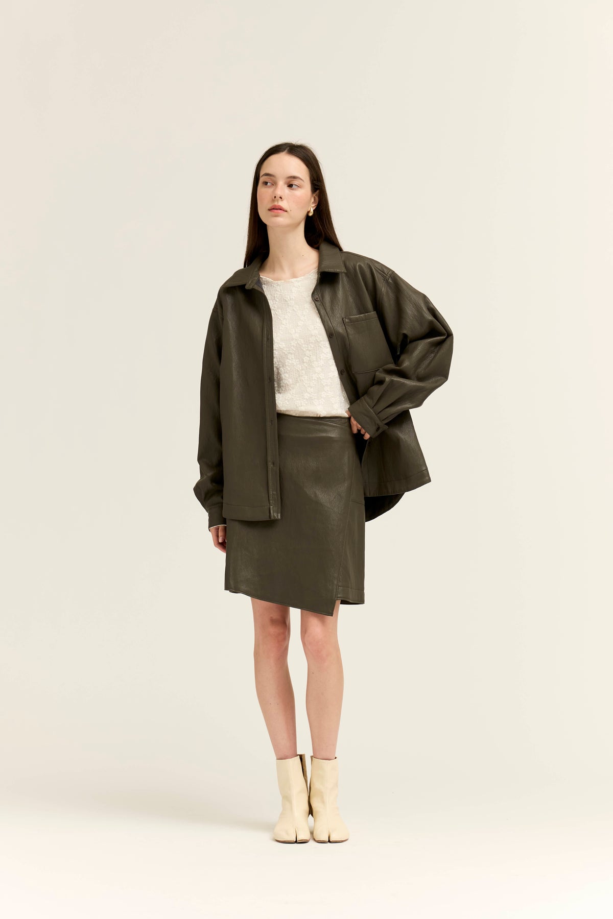 Vegan Leather Skirt