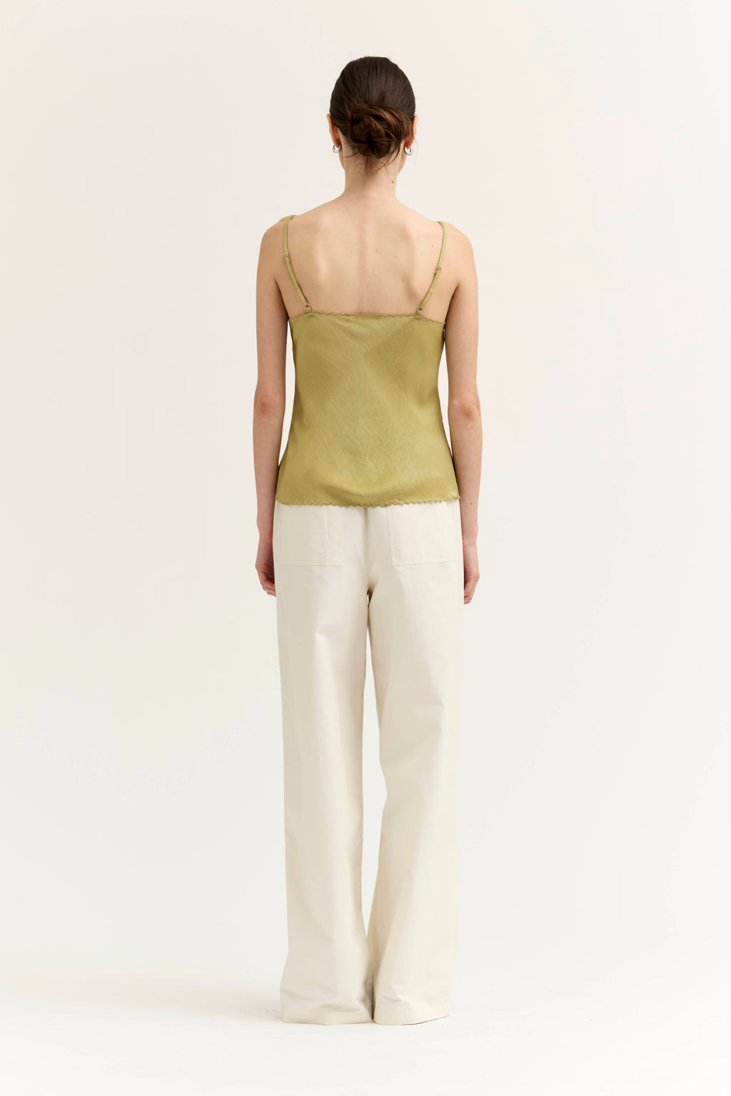 Scallop Edge Bias Tank in Daffodil