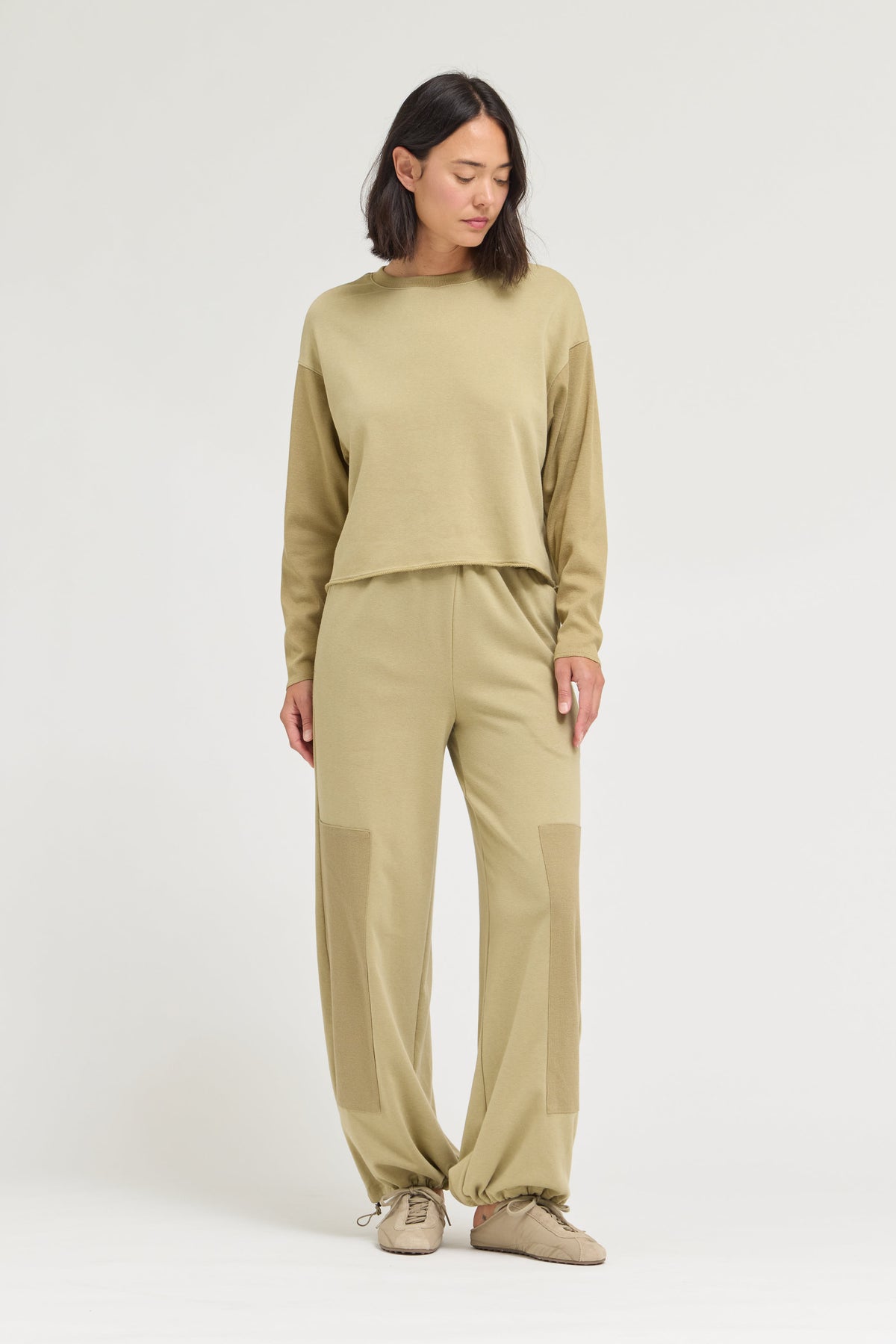 Rib and Terry Sweatpants