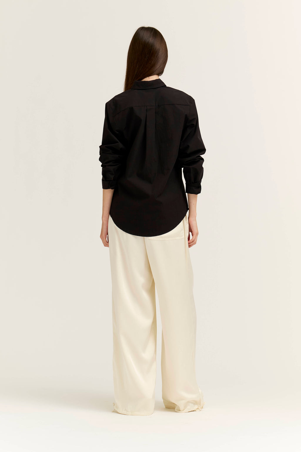 Poplin Basic Shirt in Black