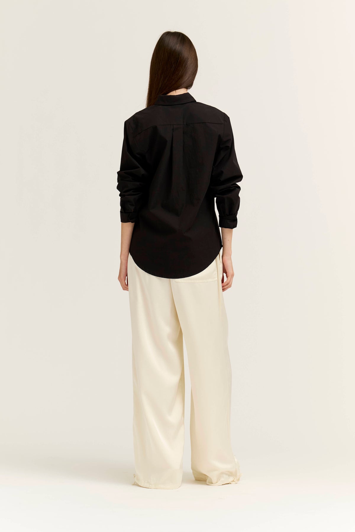 Poplin Basic Shirt in Black