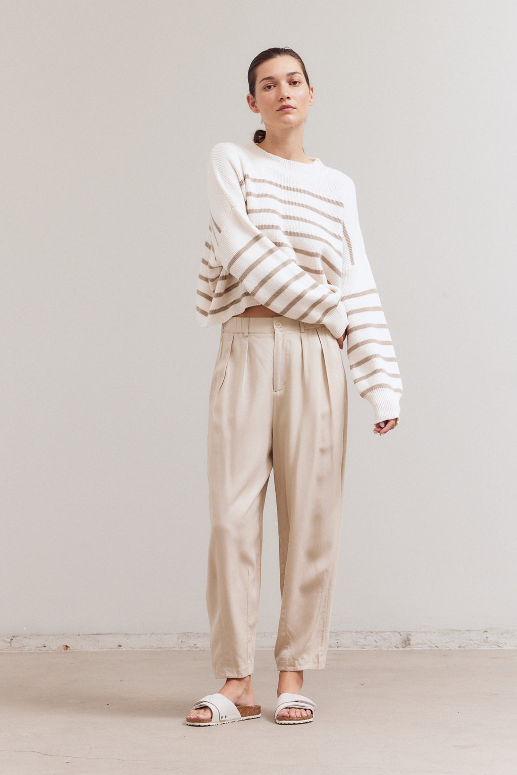 Tencel Barrel Pants