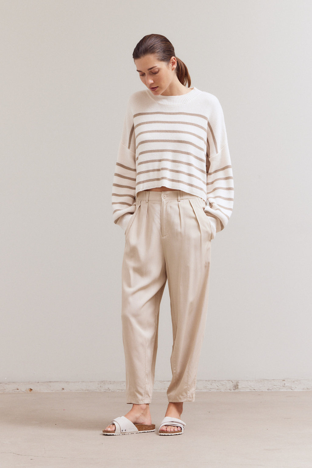 Tencel Barrel Pants