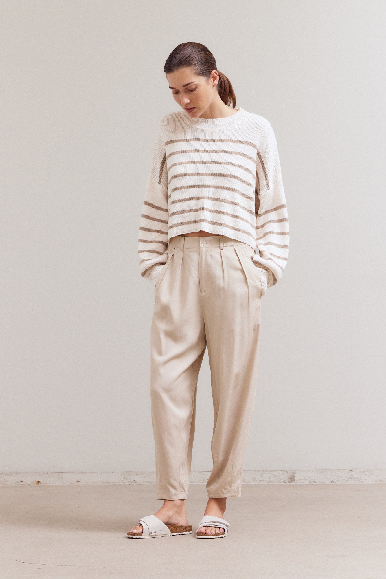 Tencel Barrel Pants