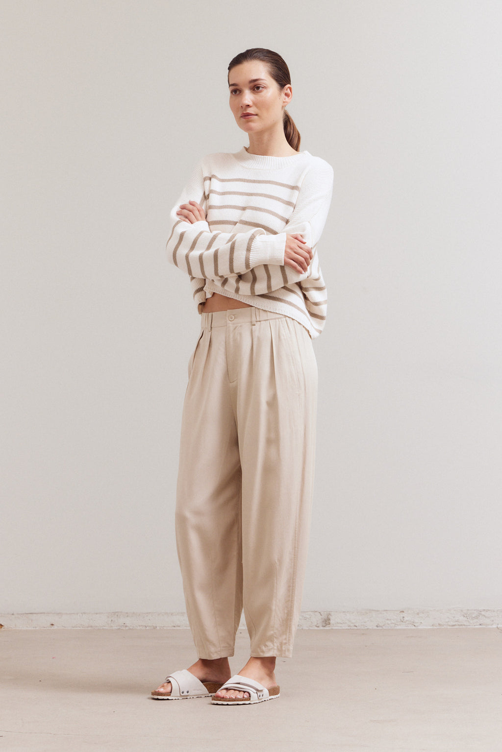 Tencel Barrel Pants