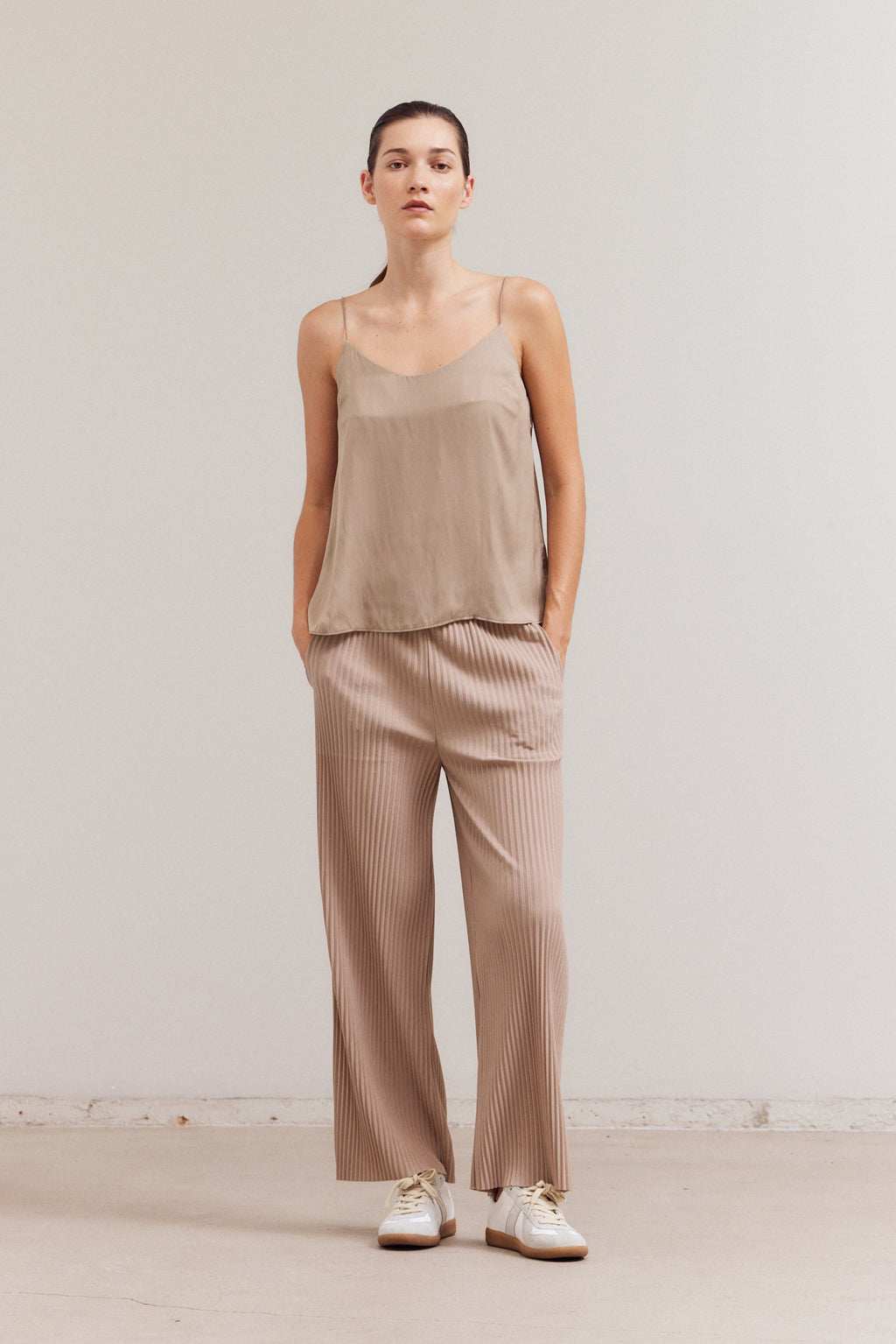 Solid Satin Cami Top