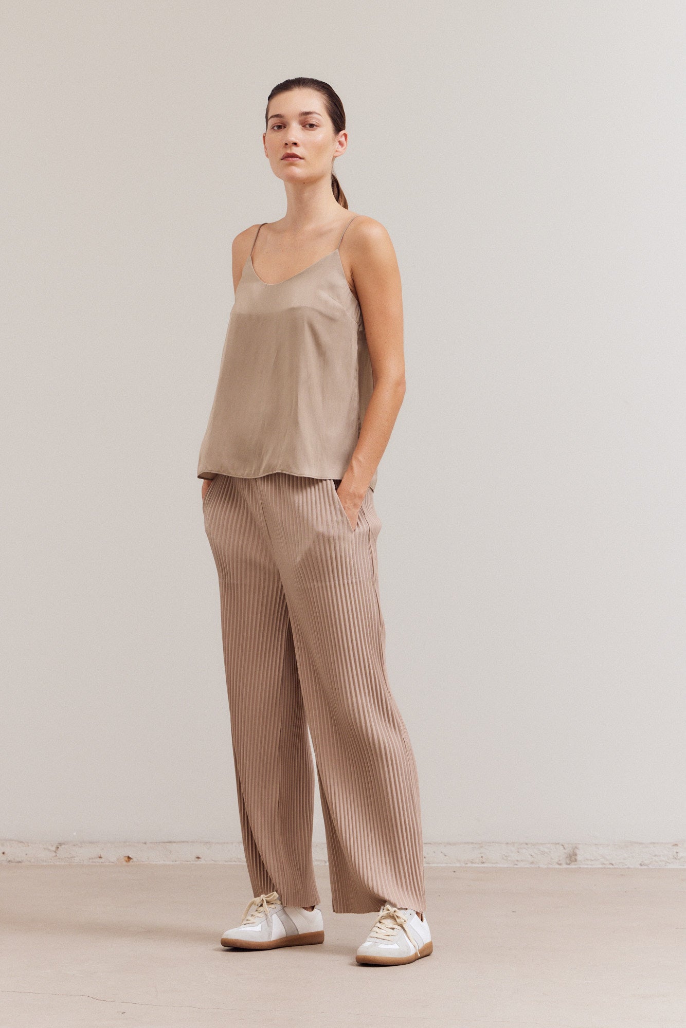 Solid Satin Cami Top