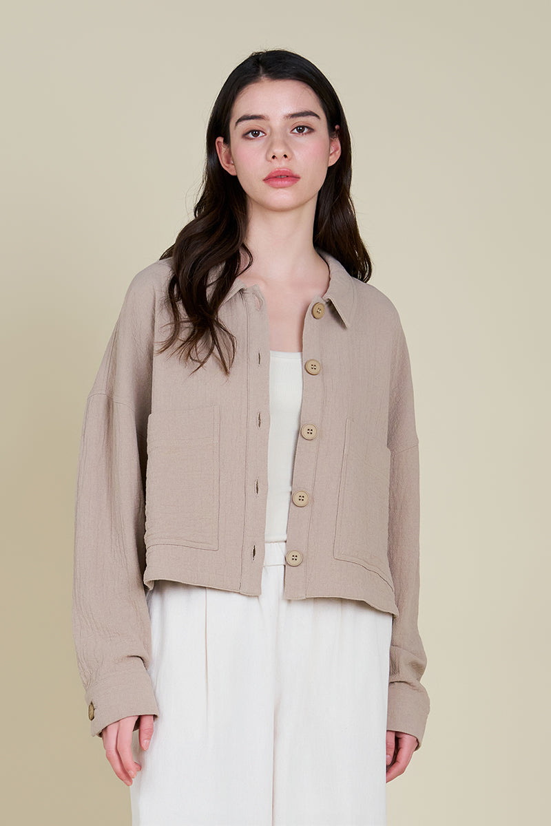 Thick Gauze Short Jacket