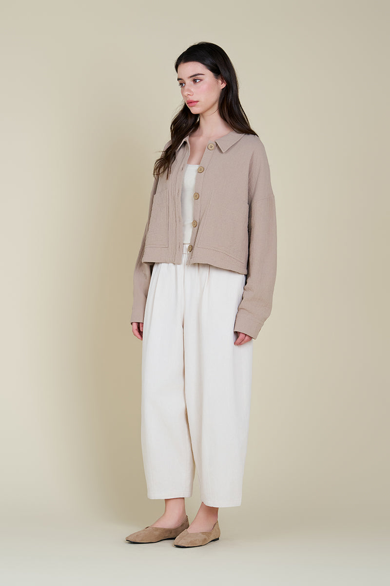 Thick Gauze Short Jacket