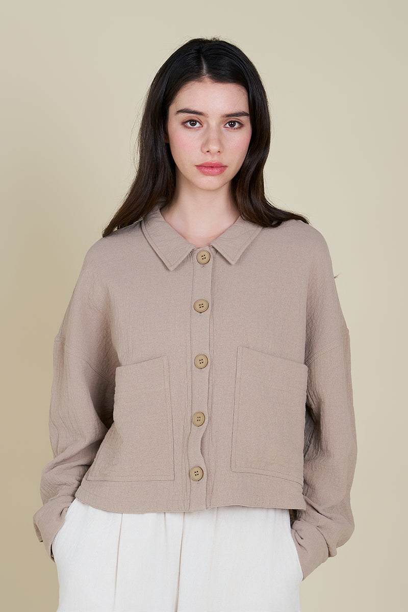 Thick Gauze Short Jacket