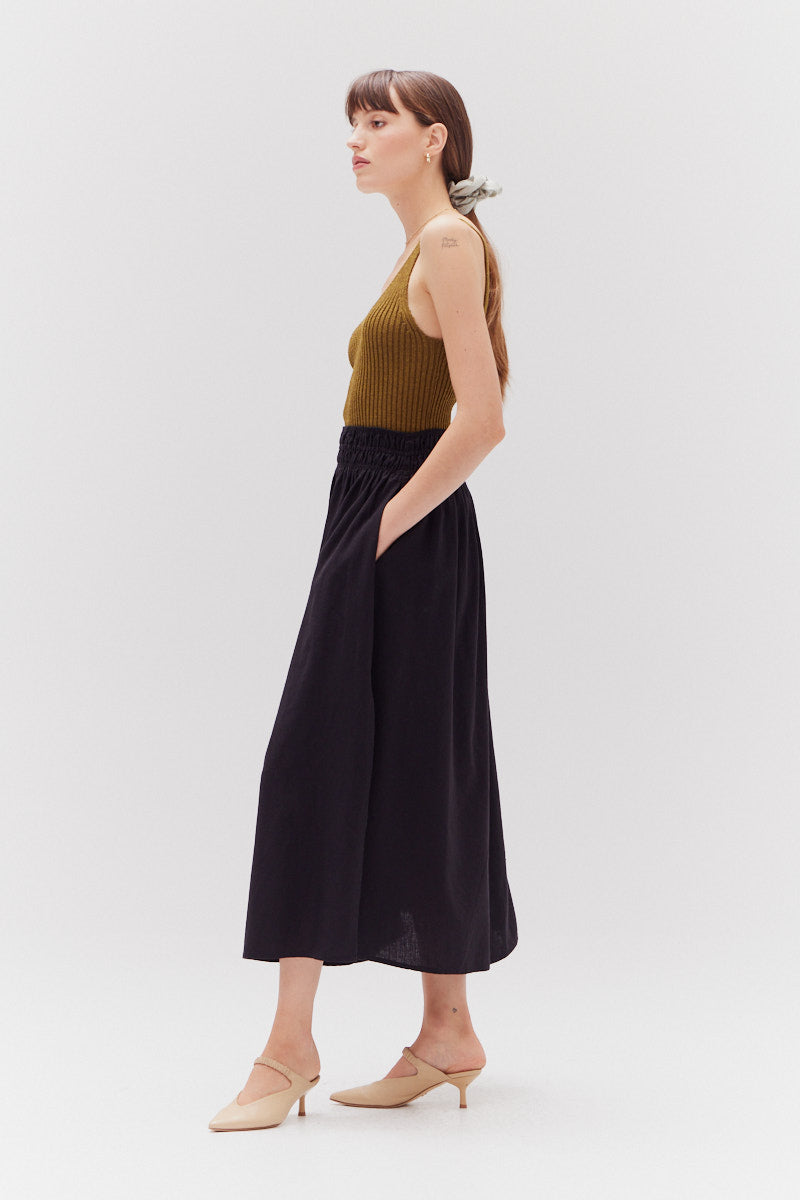 Side Slit Maxi Skirt