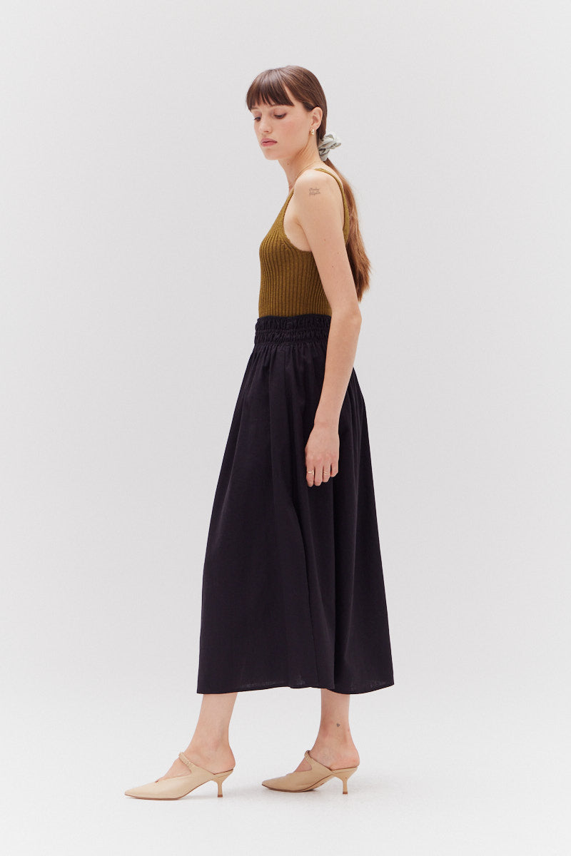 Side Slit Maxi Skirt