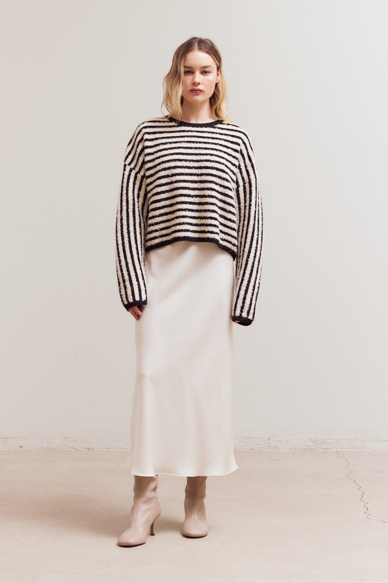 Striped Casual Knit Top