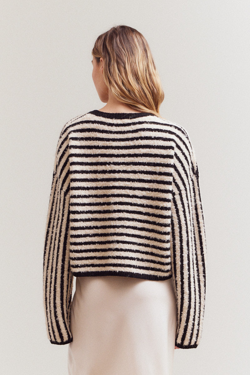 Striped Casual Knit Top