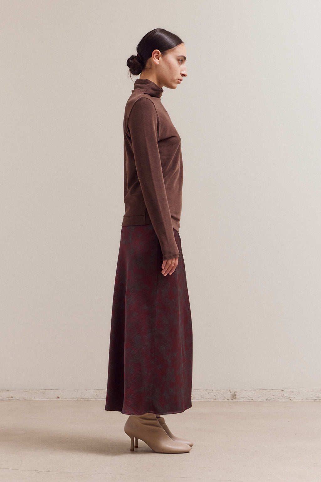 Brush Mock Neck Long Sleeves Top