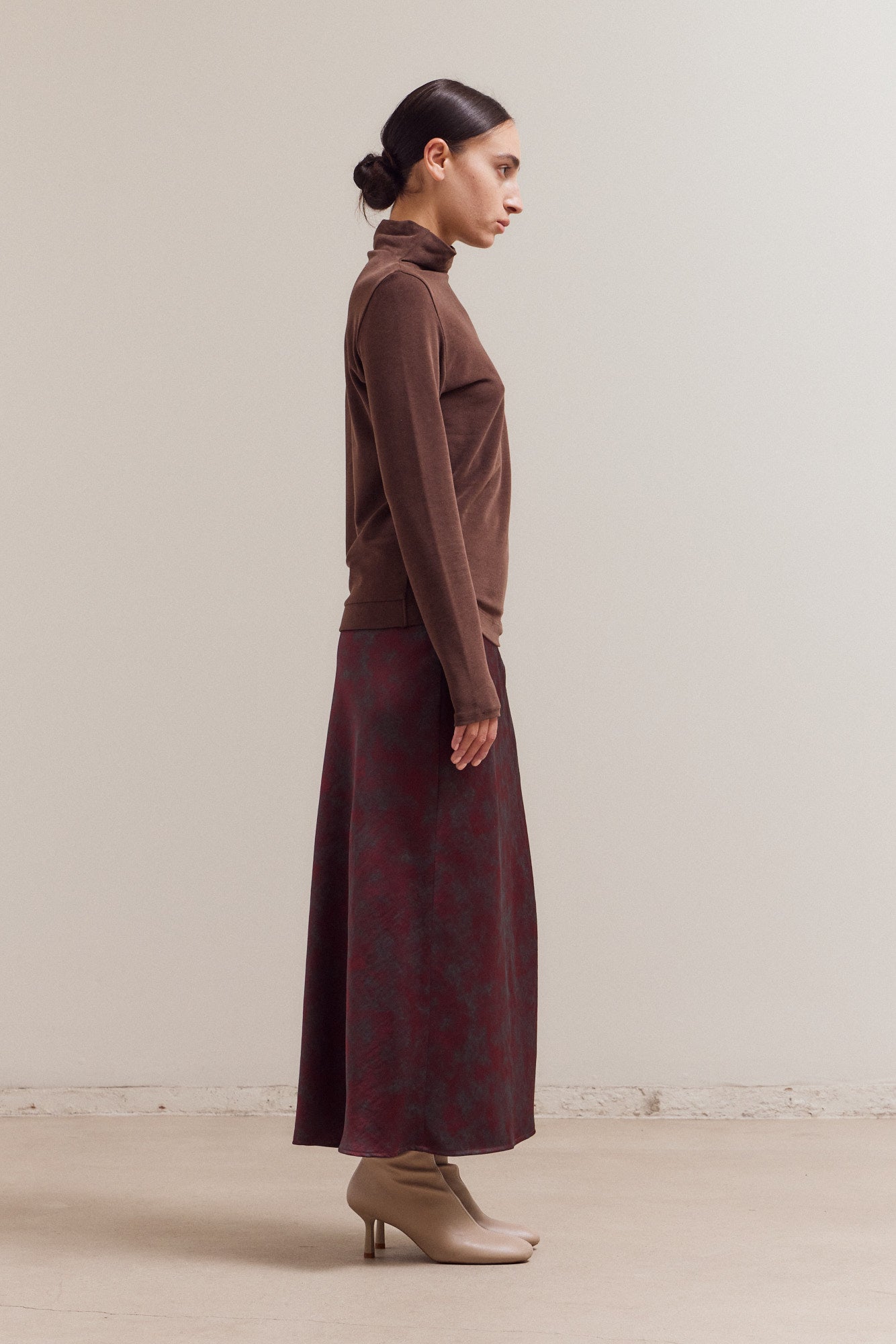 Brush Mock Neck Long Sleeves Top