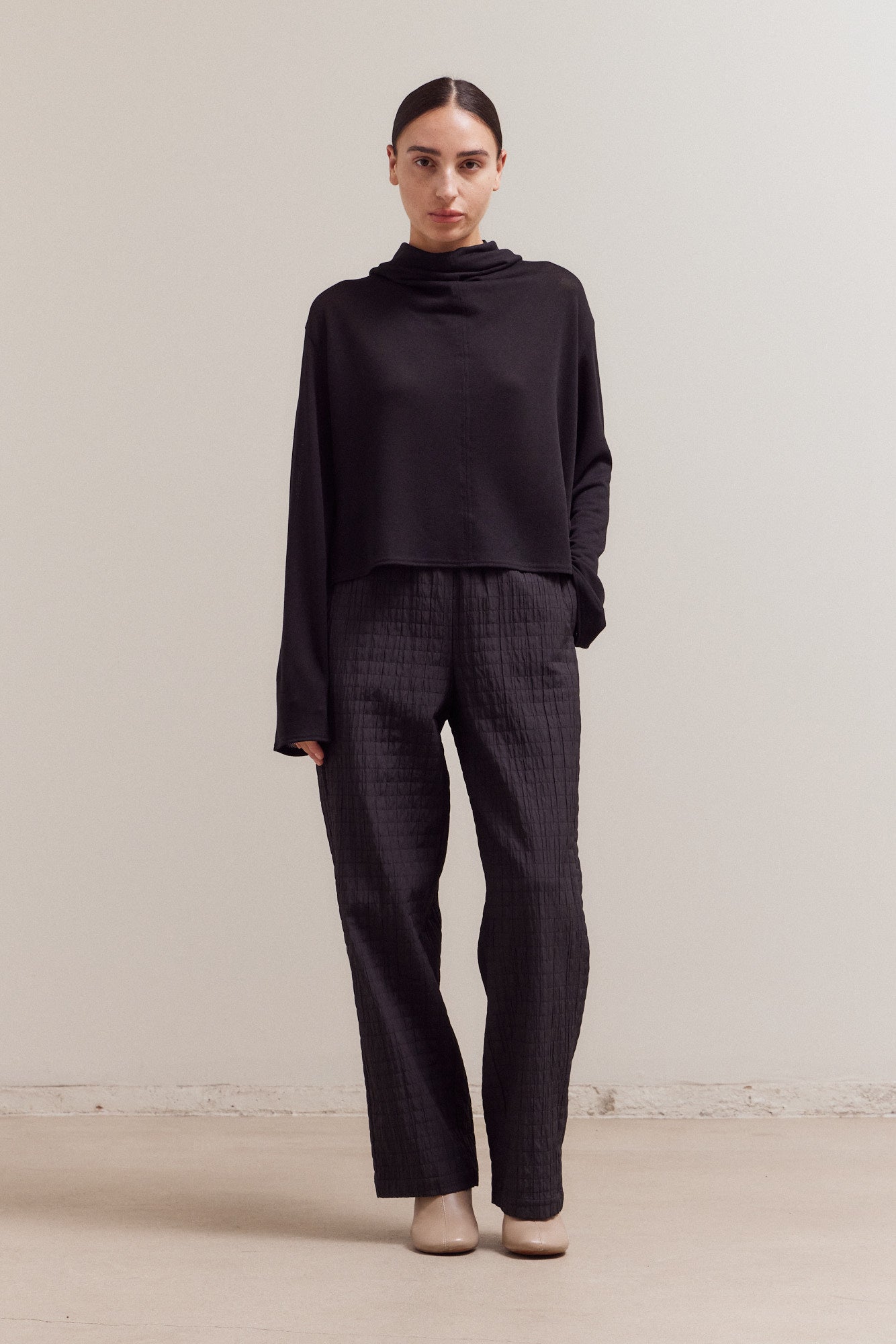 Bading Wasitband Seer Pants