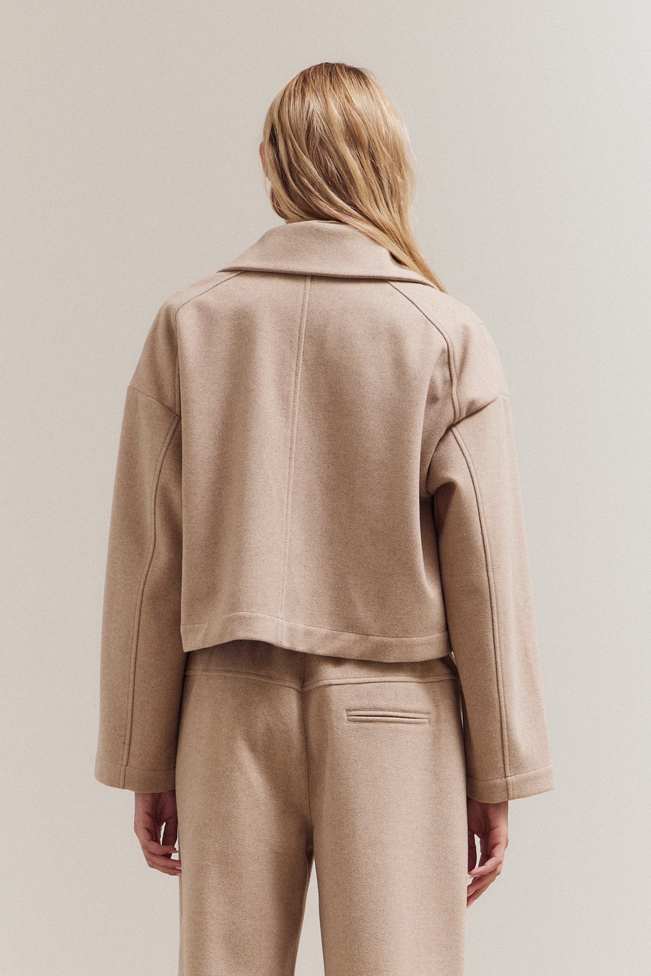 Short Wool Collar Jacket