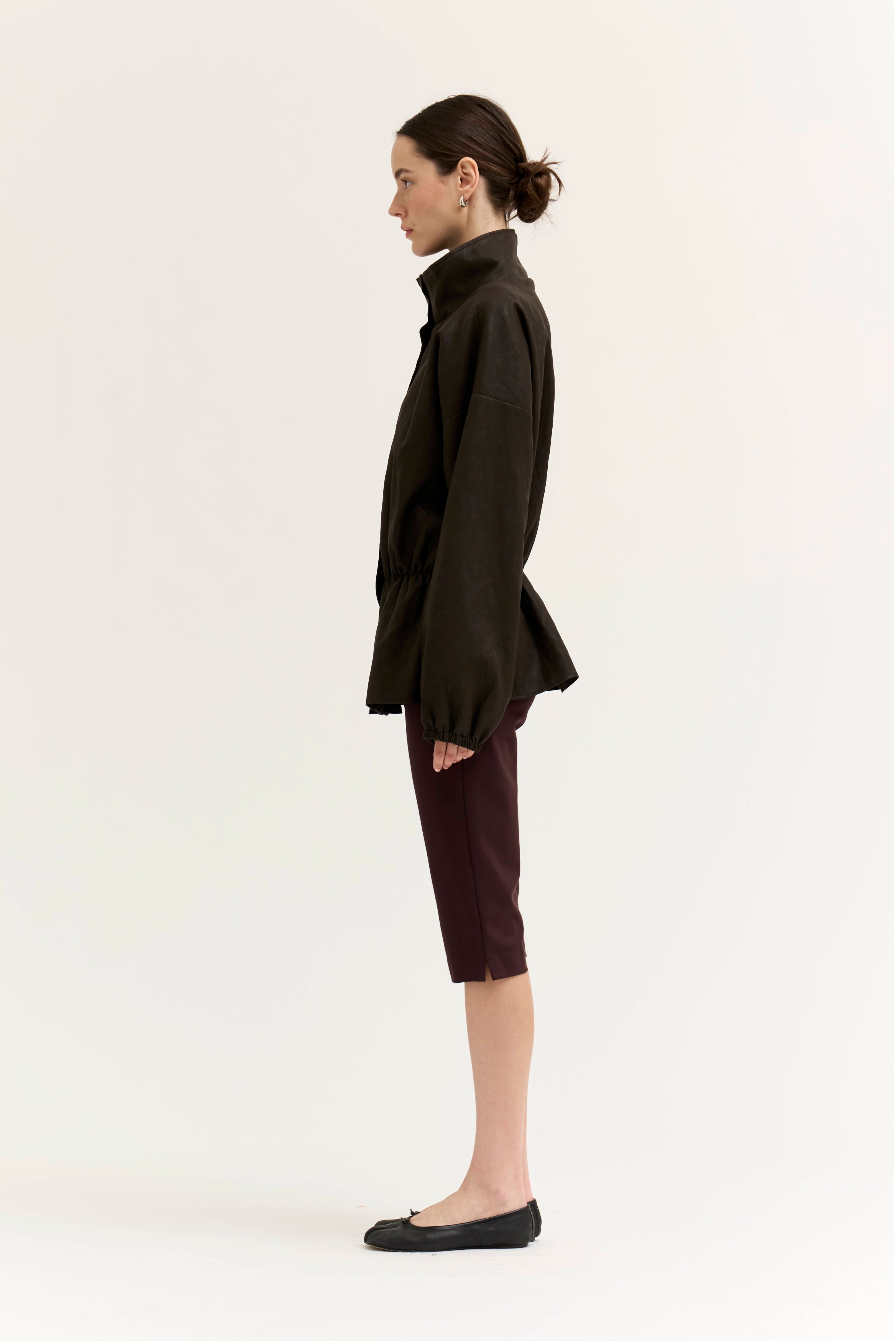 Capri Jersey Leggings in Tobacco