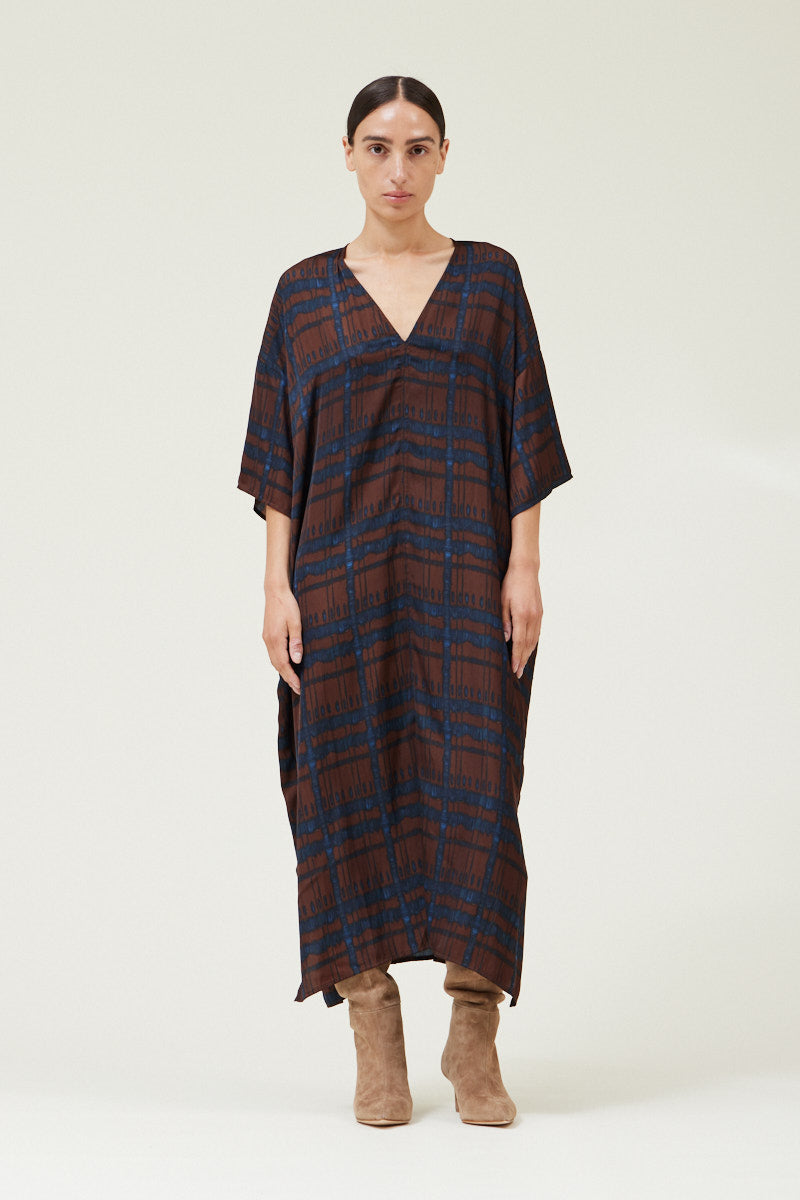 Satin Print Tunic Dress