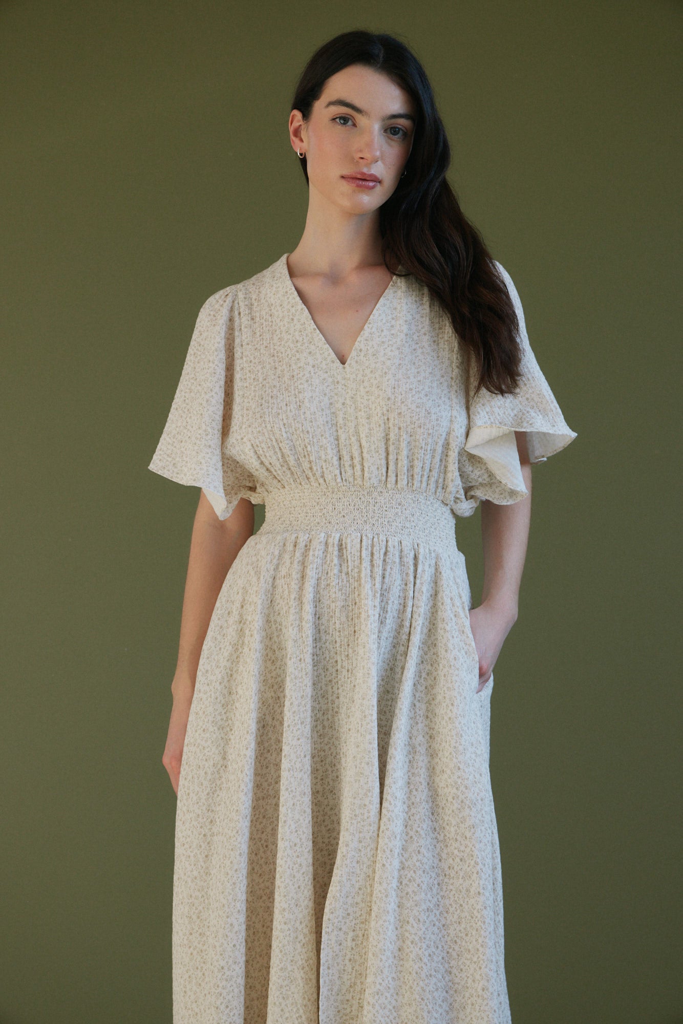 Unbalanced Skirt Maxi Dress