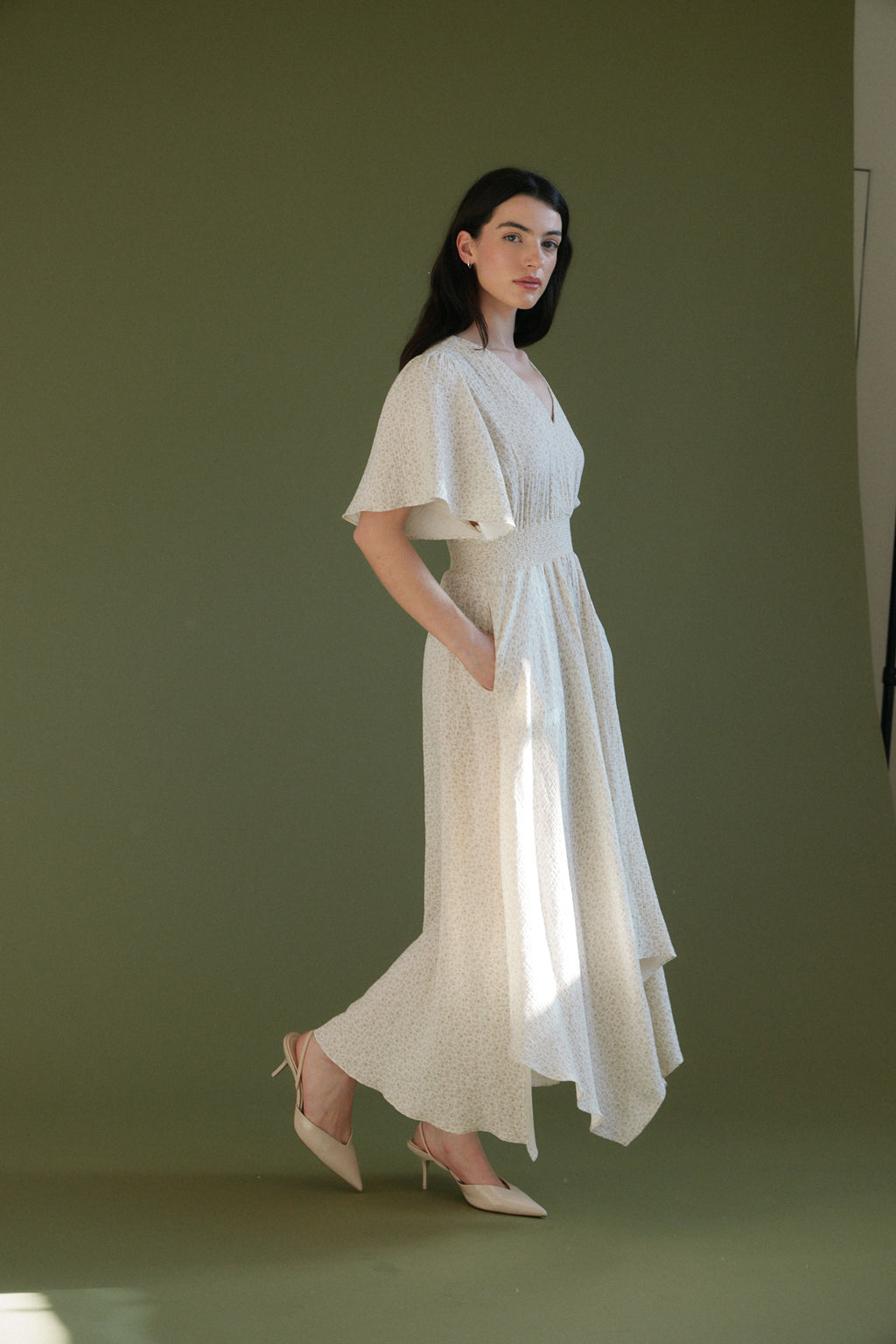 Unbalanced Skirt Maxi Dress