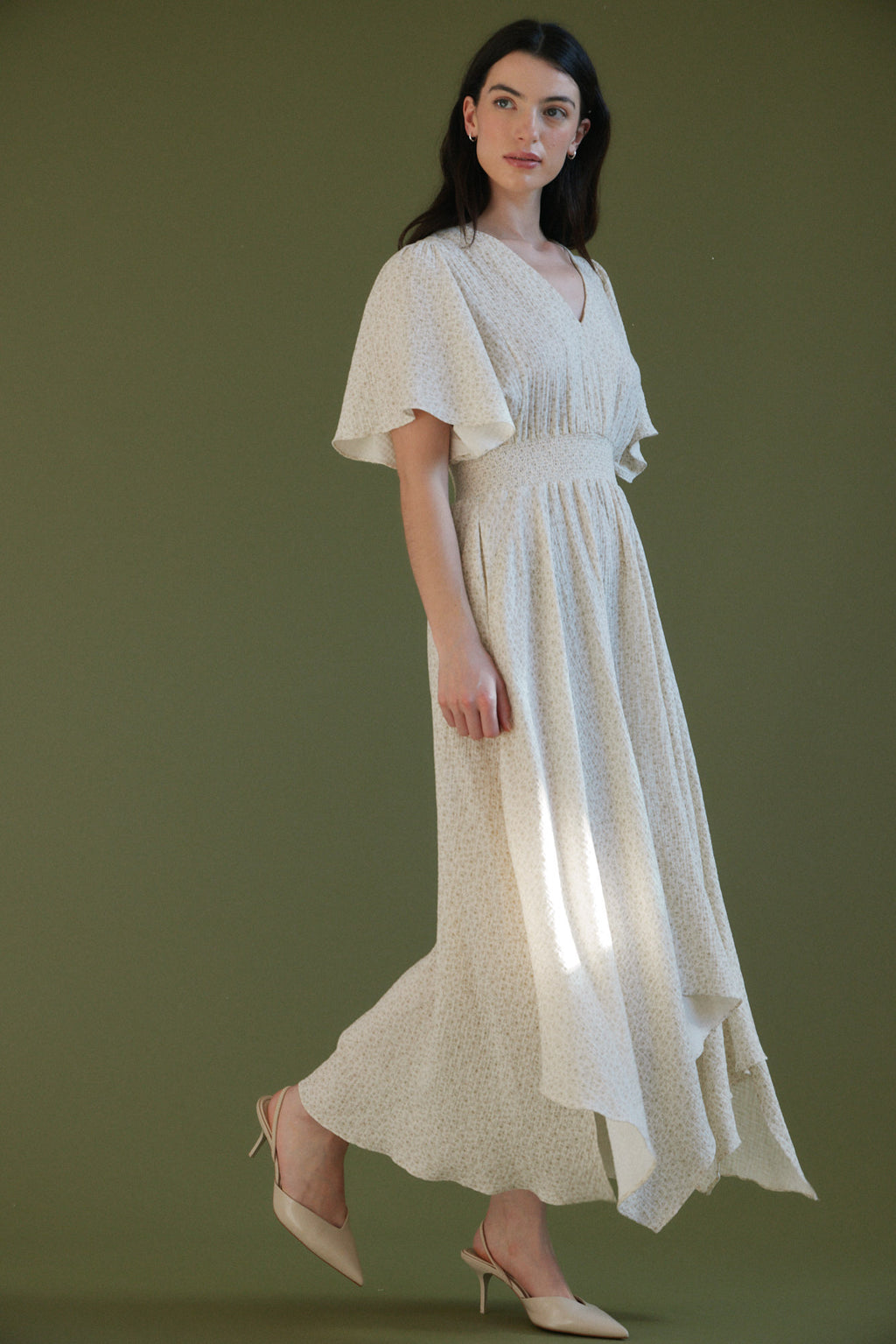 Unbalanced Skirt Maxi Dress