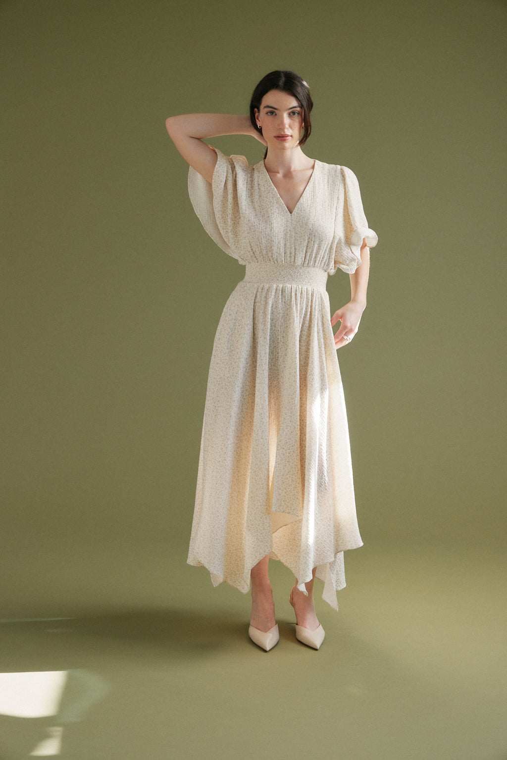 Unbalanced Skirt Maxi Dress