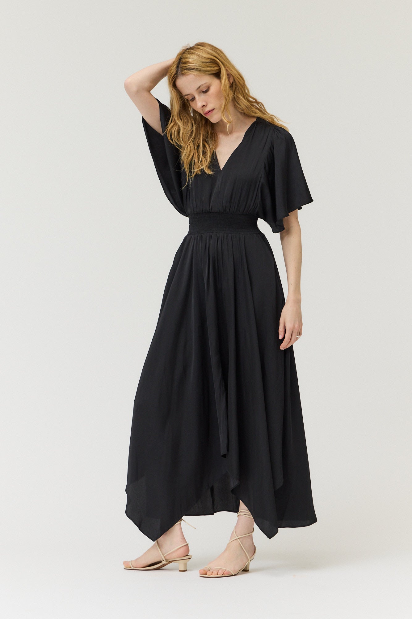 Unbalanced Skirt Maxi Dress
