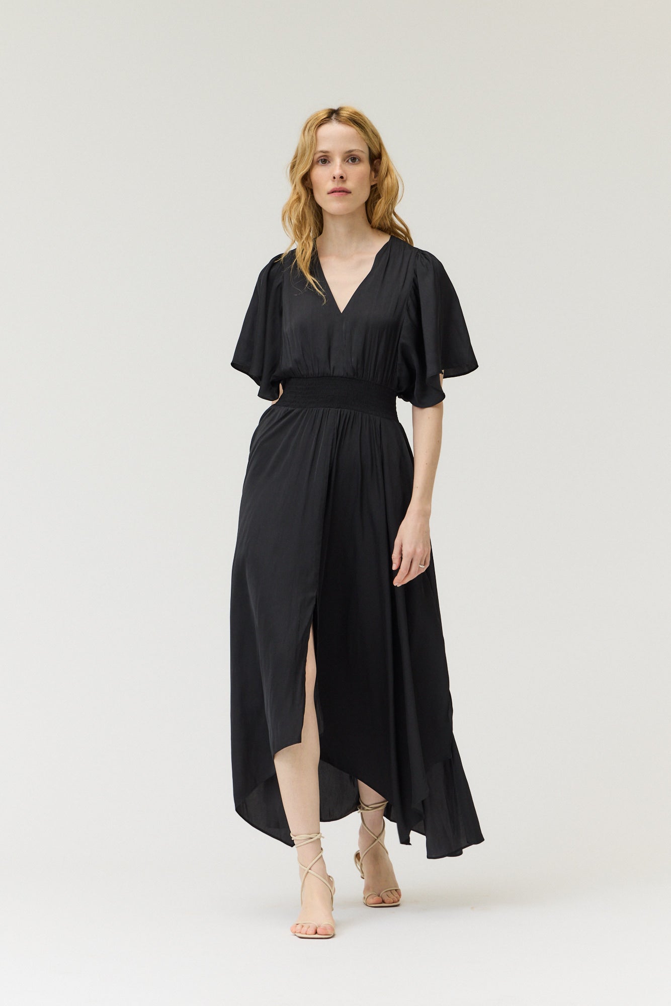 Unbalanced Skirt Maxi Dress
