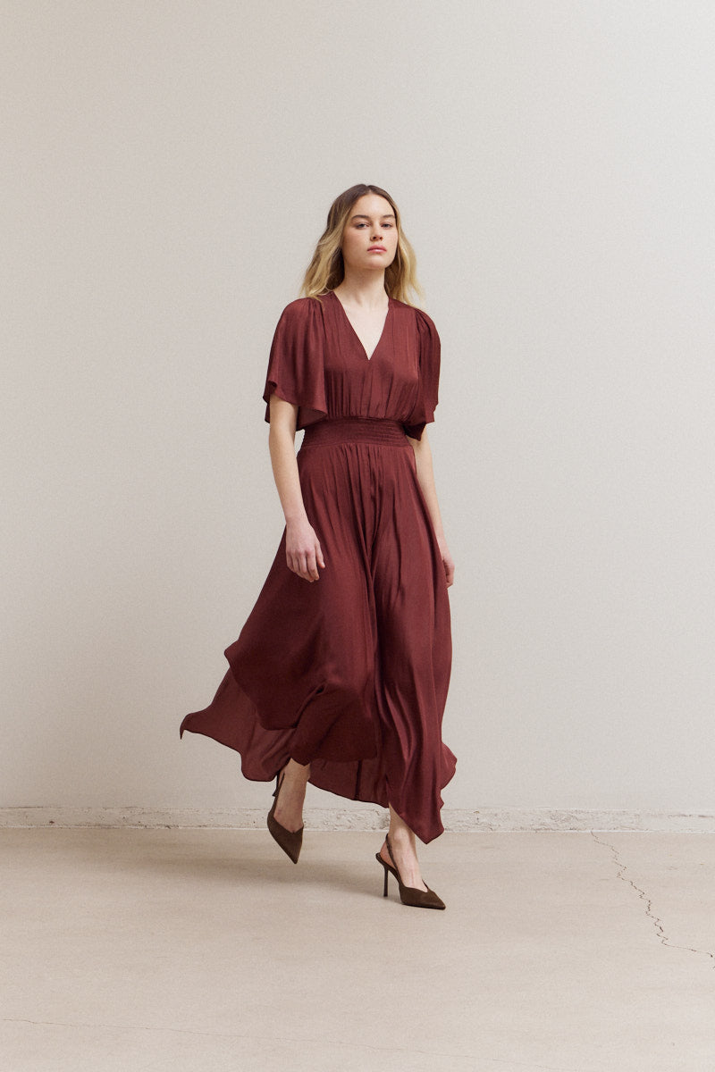 Unbalanced Skirt Maxi Dress