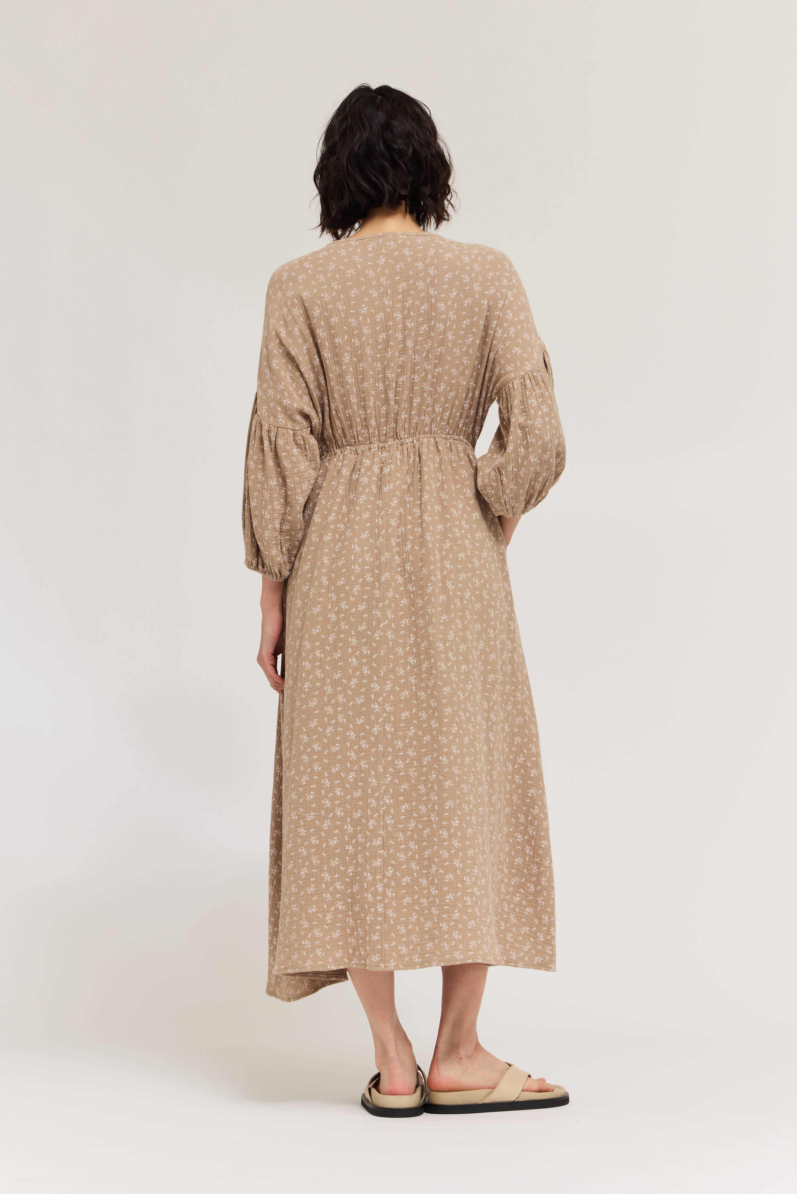 Floral Gauze Print Dress