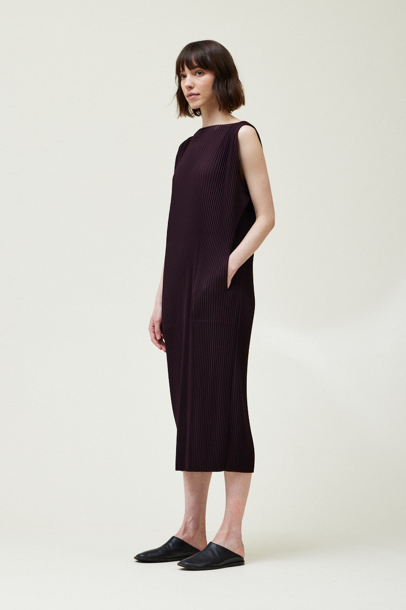 Pleated Midi Dress