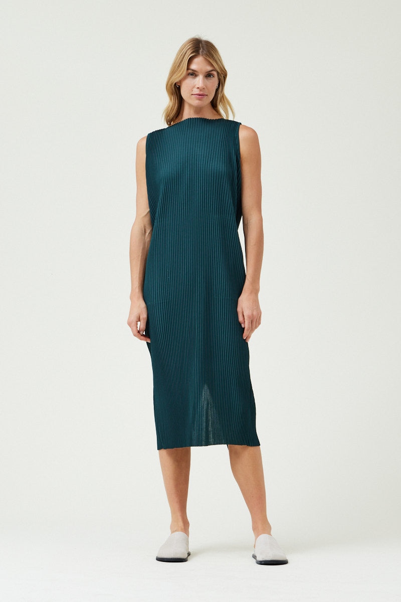 Pleated Midi Dress