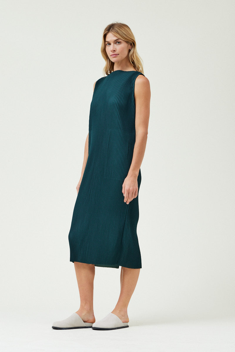 Pleated Midi Dress
