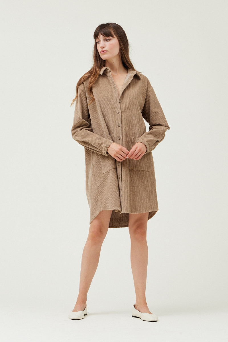 Corduroy Shirt Dress