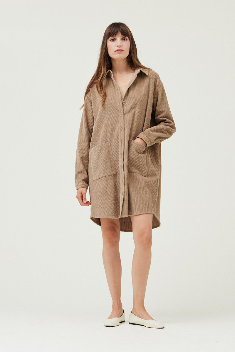 Corduroy Shirt Dress