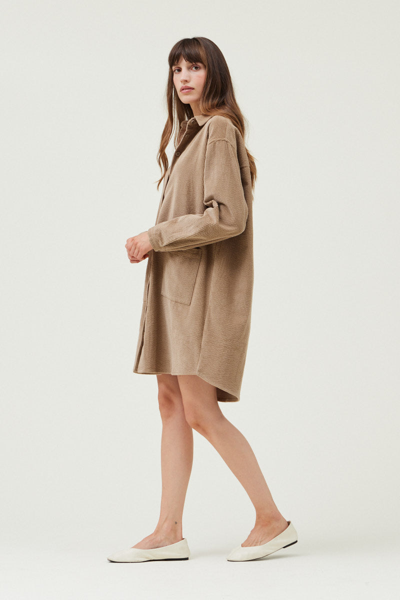 Corduroy Shirt Dress