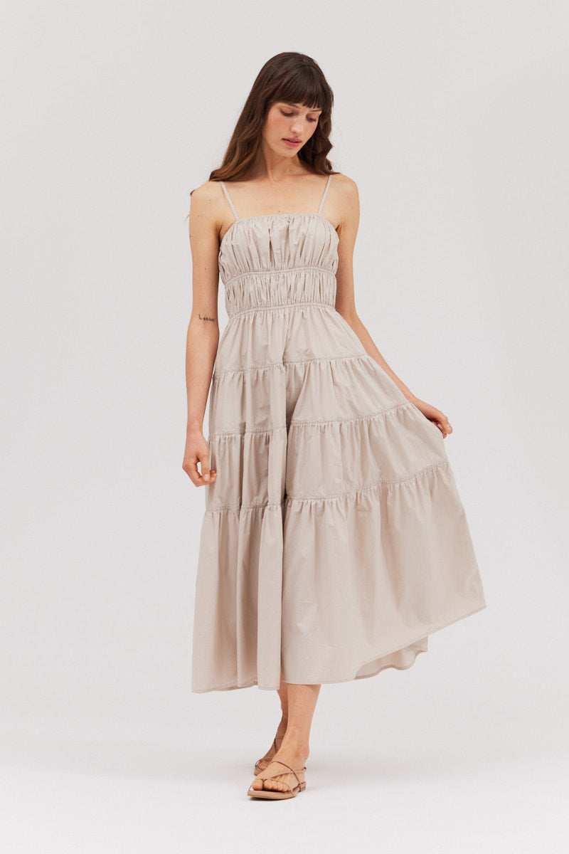 Tiered Midi Dress