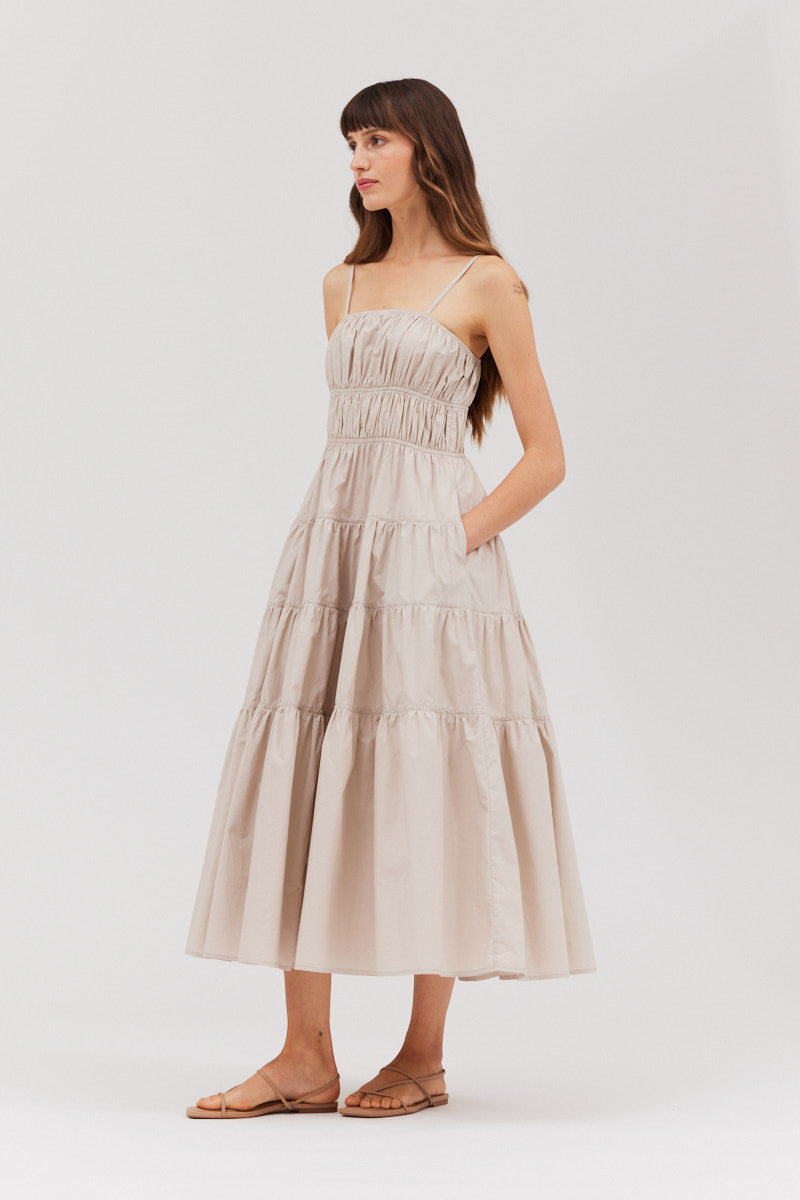 Tiered Midi Dress