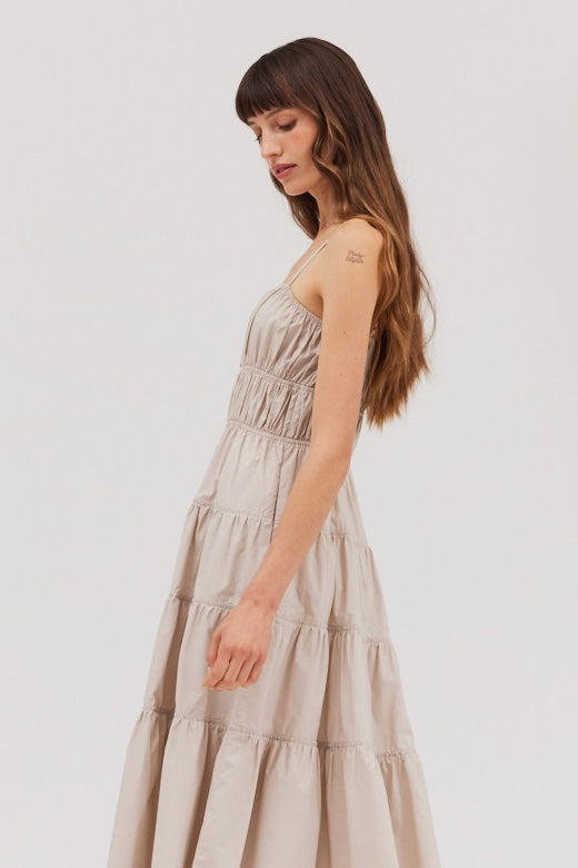 Tiered Midi Dress