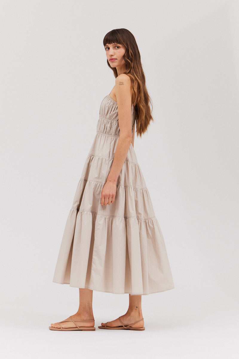 Tiered Midi Dress