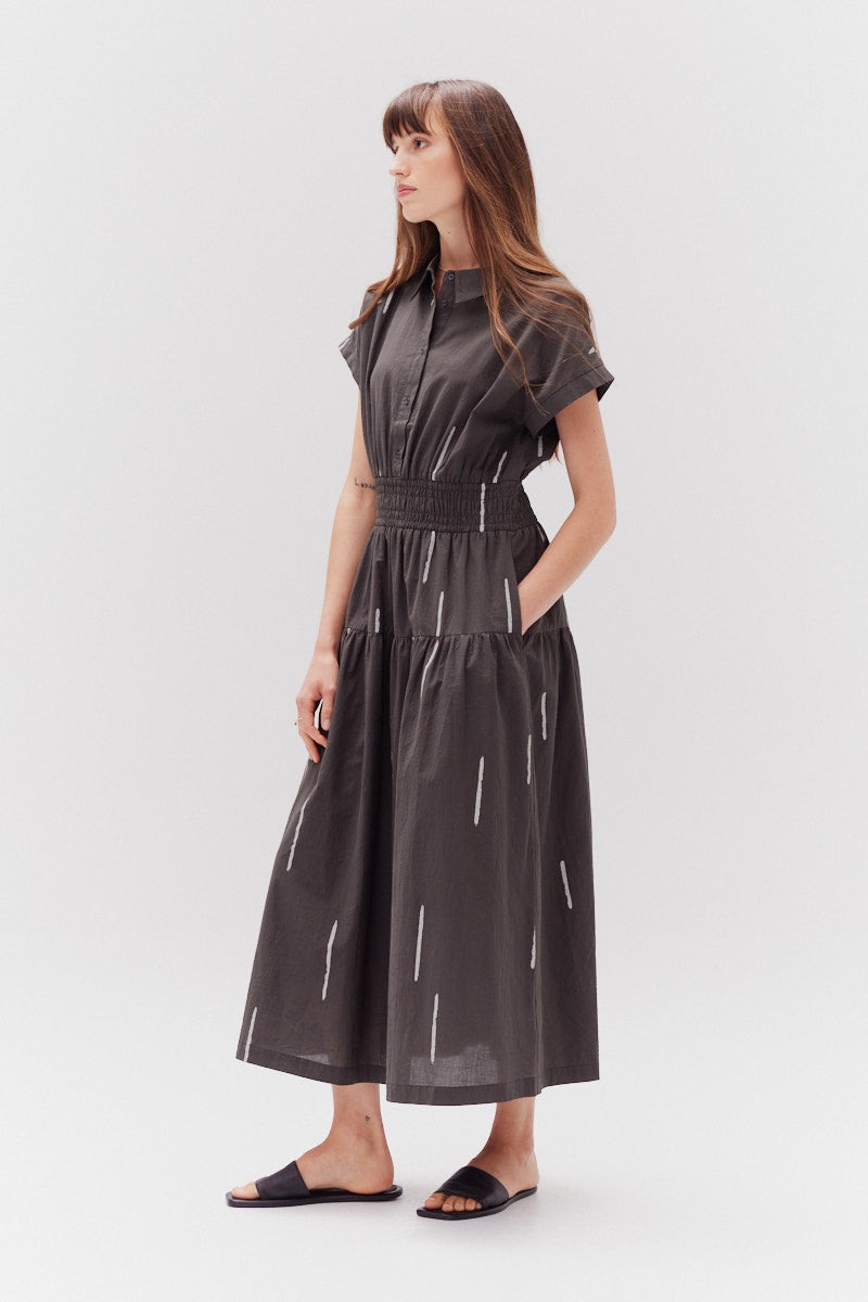 Cotton Print Shirt Dress