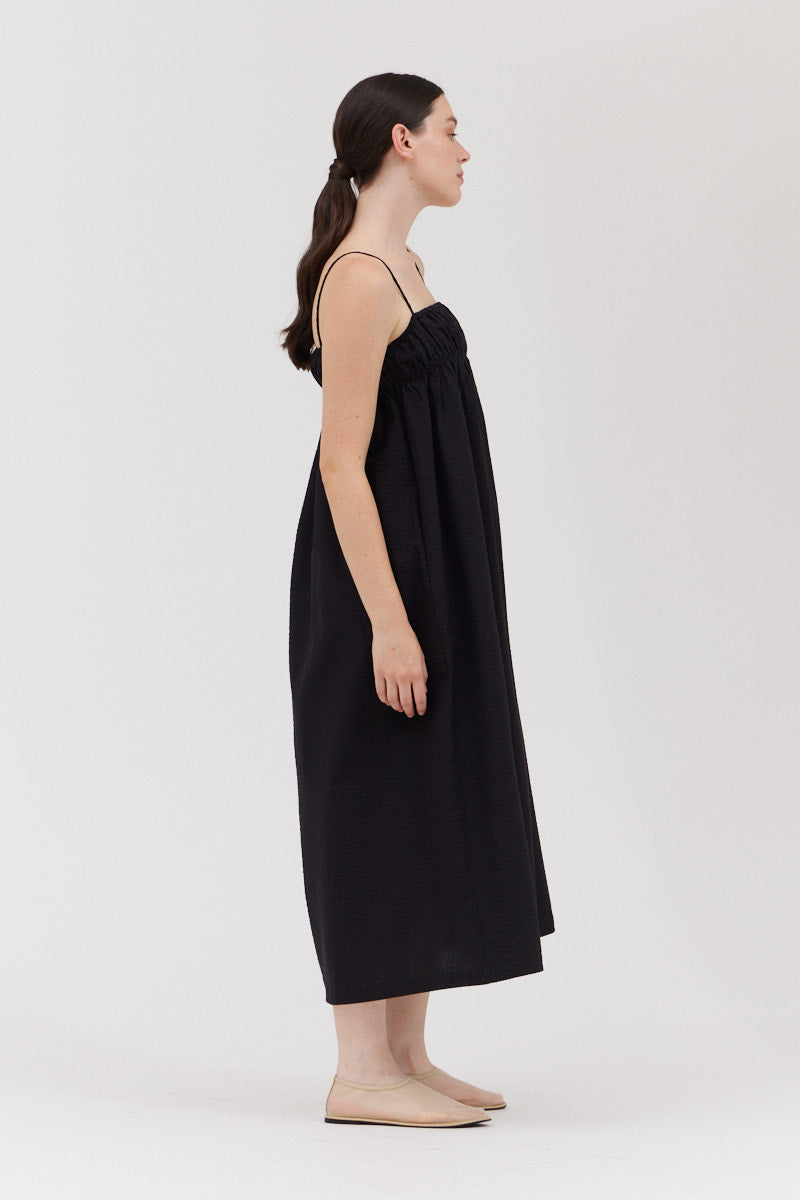 Summer Midi Dress in Black
