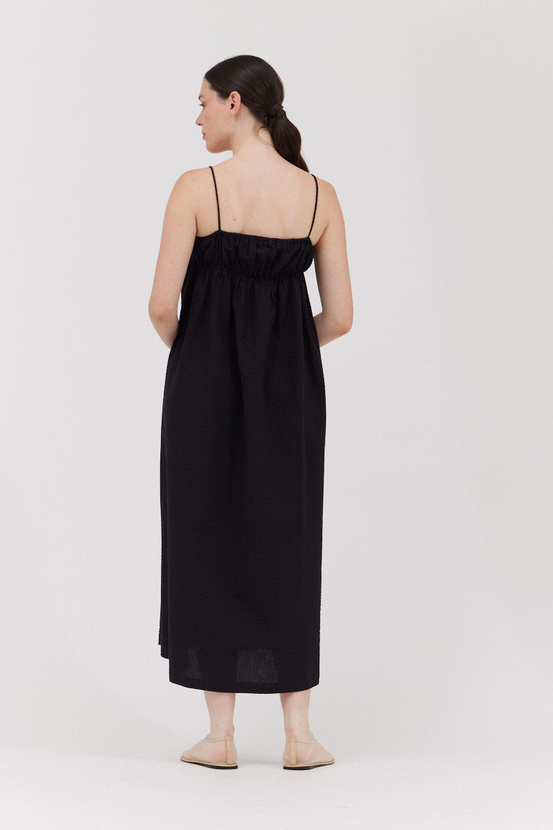 Summer Midi Dress in Black