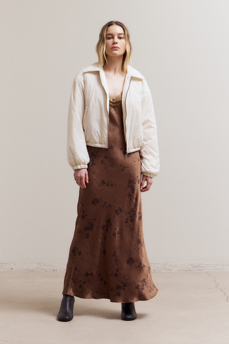 Bubble Hem Bomber Jacket